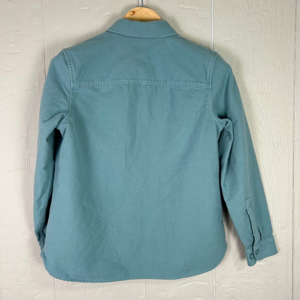 L.L.Bean Women's Chamois Cloth Shirt Small Mint Green Hiking Outdoor Button-Up - Picture 7 of 10
